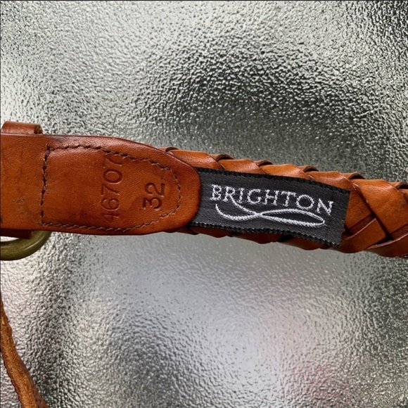 Brighton Brown Woven Leather Belt - Picture 9 of 9